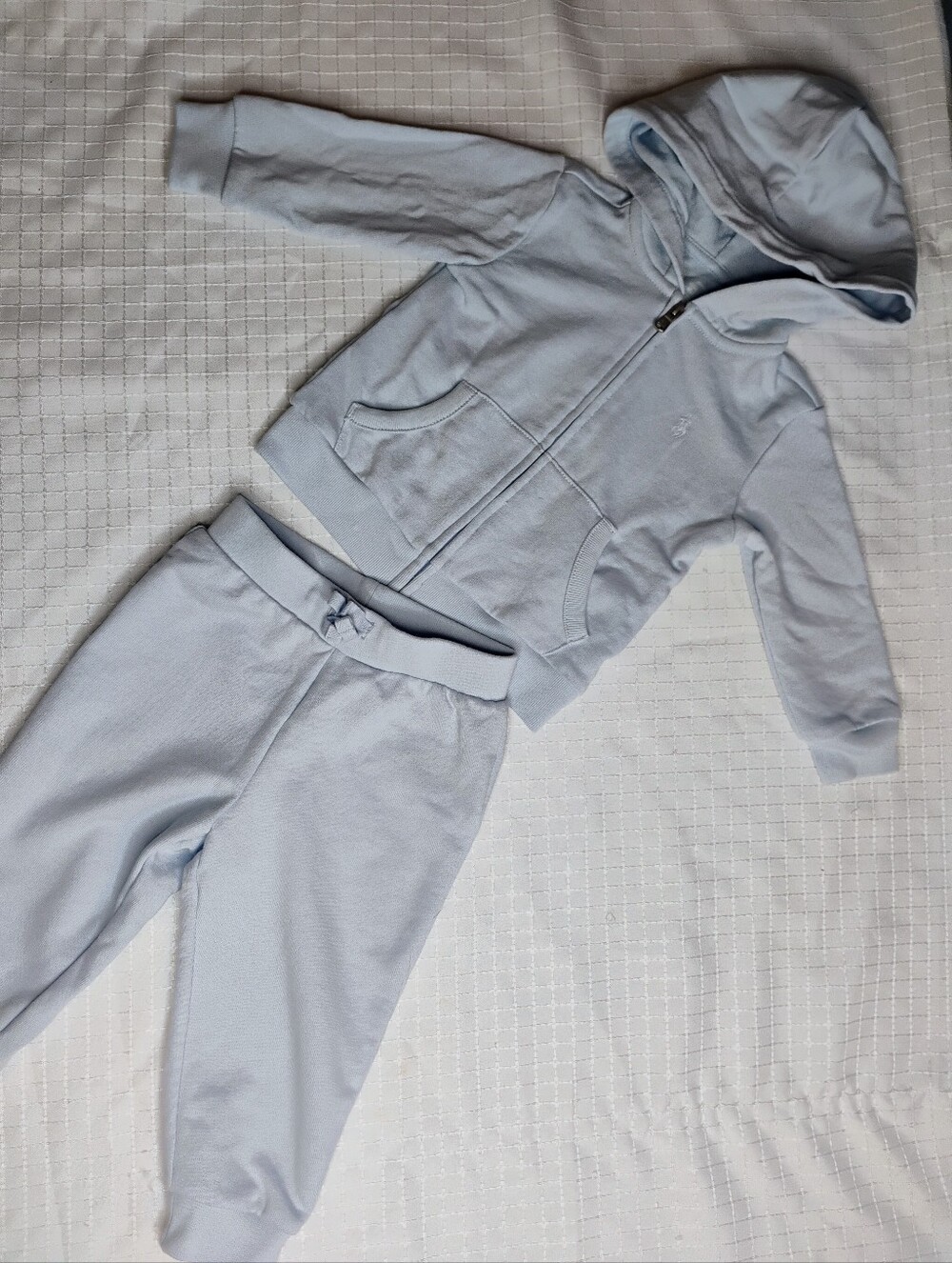 Ralph Lauren light blue hoodie and pants set